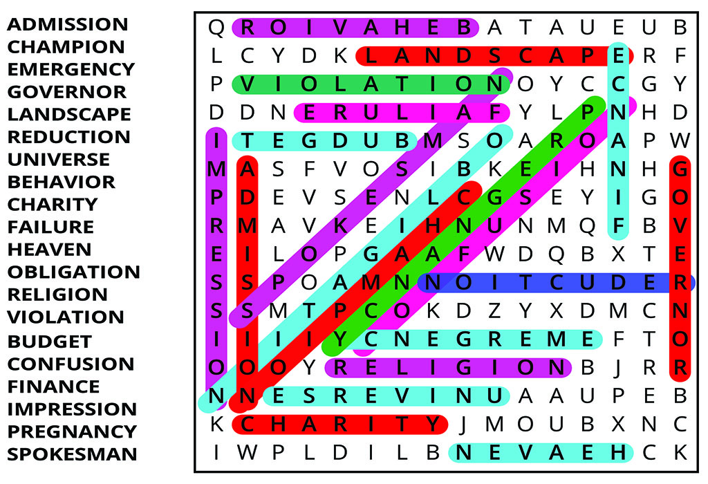 word search puzzles